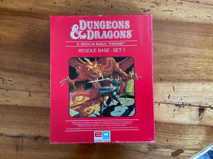 Lautapeli - Dungeons & Dragons scatola rossa set 1 - Paperi