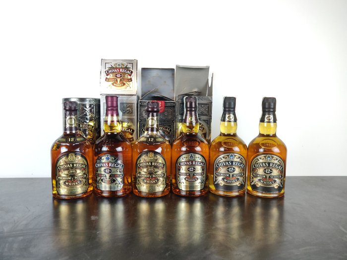 Royal Salute 12 years old  - b. Δεκαετία του 1990, Δεκαετία του 2000 - 70cl - 6 μπουκαλιών