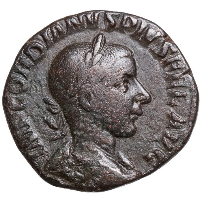 羅馬帝國. 戈爾迪安三世 (AD 238-244). Sestertius Rom, LIBERTAS