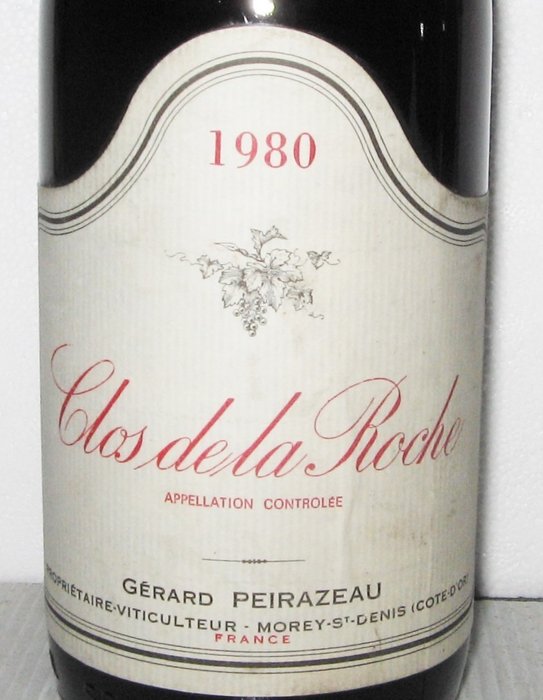 1980 Clos de la Roche Grand Cru - Domaine Gérard Peirazeau - 勃艮第 - 1 Bottle (0.75L)