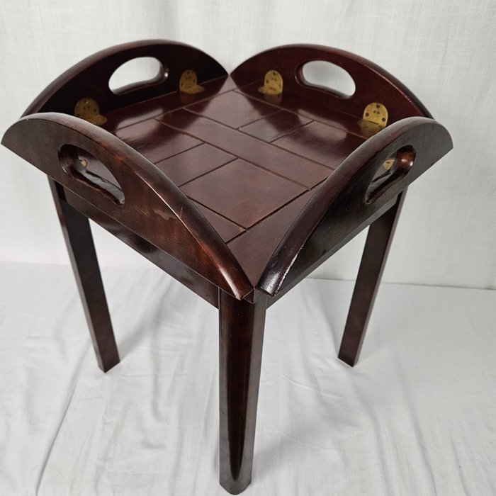 Side table - 折疊式 - 木, 黃銅