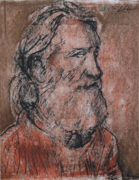 Jan van der Zee (1899-1988) - "Portret van een man met baard"
