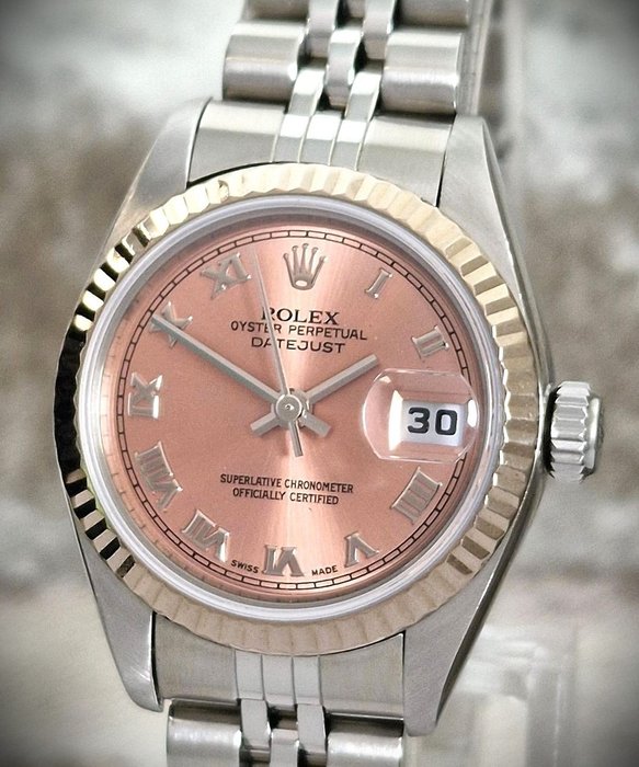 Rolex - Full Set - Oyster Perpetual Datejust Ladies Salmon - Zonder Minimumprijs - Ref. 79174 - Dames - 2000-2010