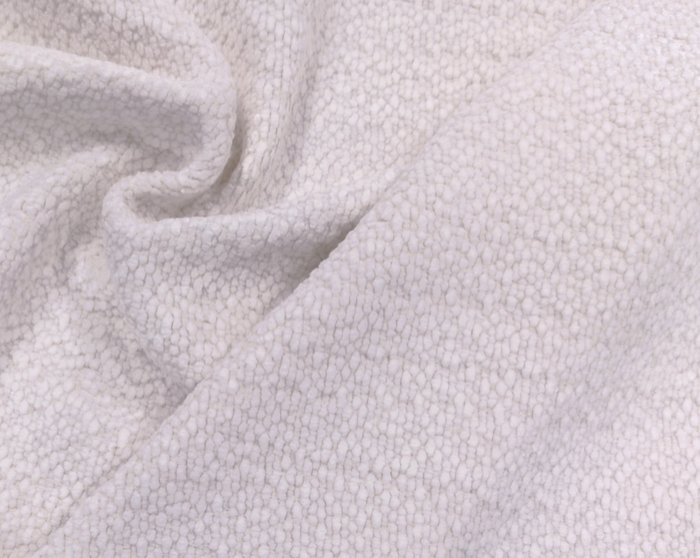 Kostbares Bouclé aus schwerer Baumwolle und Wolle 450 x 130 cm – Baumwolle und Wolle - Stoff  - 130 cm - 450 cm