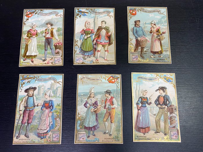 France - Rare French series by Liebig - N. 282 - Costumes - 1883 - Postcard (6) - 1883-1883
