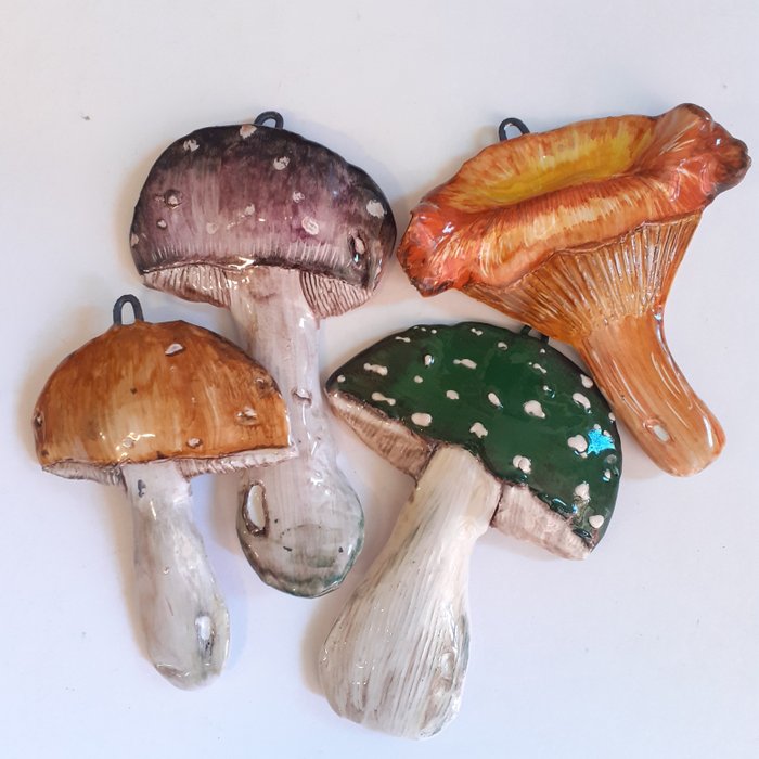 Väggdekoration (4) - Alba Pasquini FUNGHI -mushrooms - Italien 