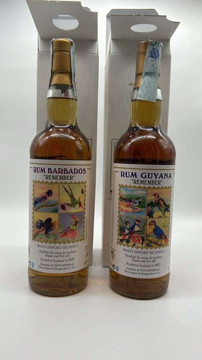 Remember - Remember - Barbados + Guyana  - b. 2022 - 70cl - 2 bottiglie
