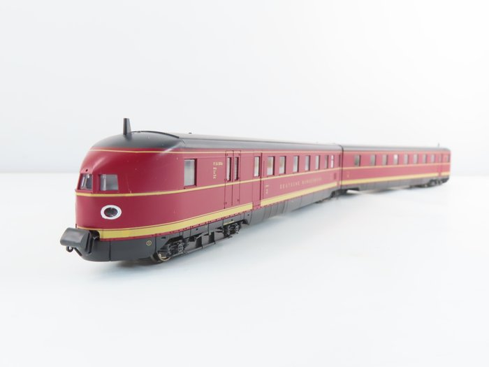 Kato H0轨 - K30703-1 - 火车单元 (1) - 2 件套柴油火车组 VT04，“飞行汉堡” - DB
