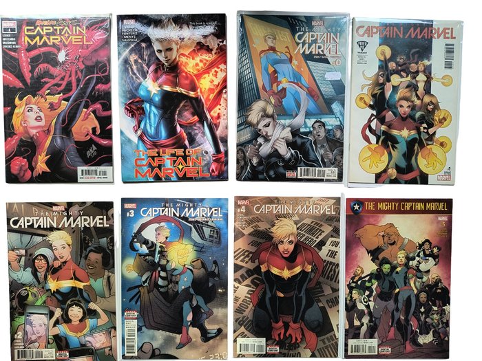 Alpha Flight, Captain Marvel, Iron Man, 雷神索爾, Captain Carter - Marvel - 19 Comic collection, Variant cover - 1985/2022