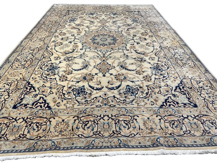 Perserteppich - Nain 与织造大师签名的丝绸 - 小地毯 - 243 cm - 165 cm