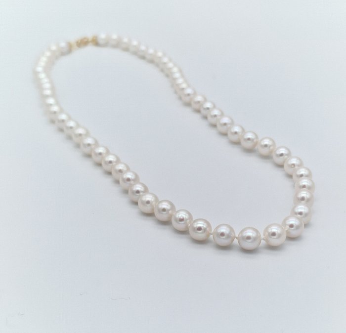 No Reserve Price - Necklace - 18 kt. Yellow gold Pearl 