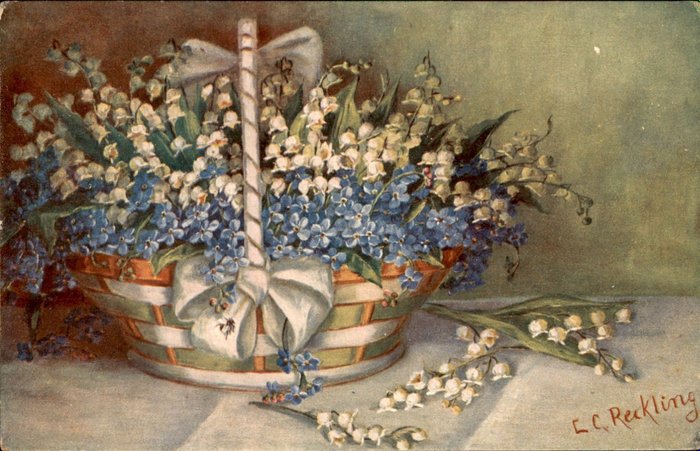 Fantasy, Flowers - Postcard (135) - 1900-1950