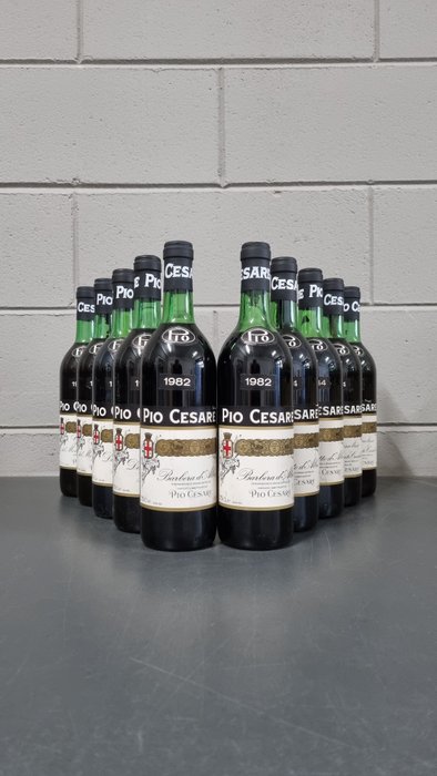 Pio Cesare: 1982 x2 Barbera, 1984 x4 Dolcetto & 1984 x4 Grignolino - Langhe - 10 Bottles (0.75L)