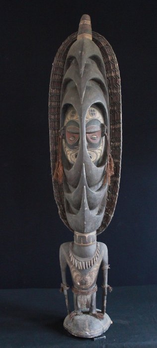 安戈拉姆制成的神像 - 155 厘米 - 巴布亚新几内亚  (没有保留价)