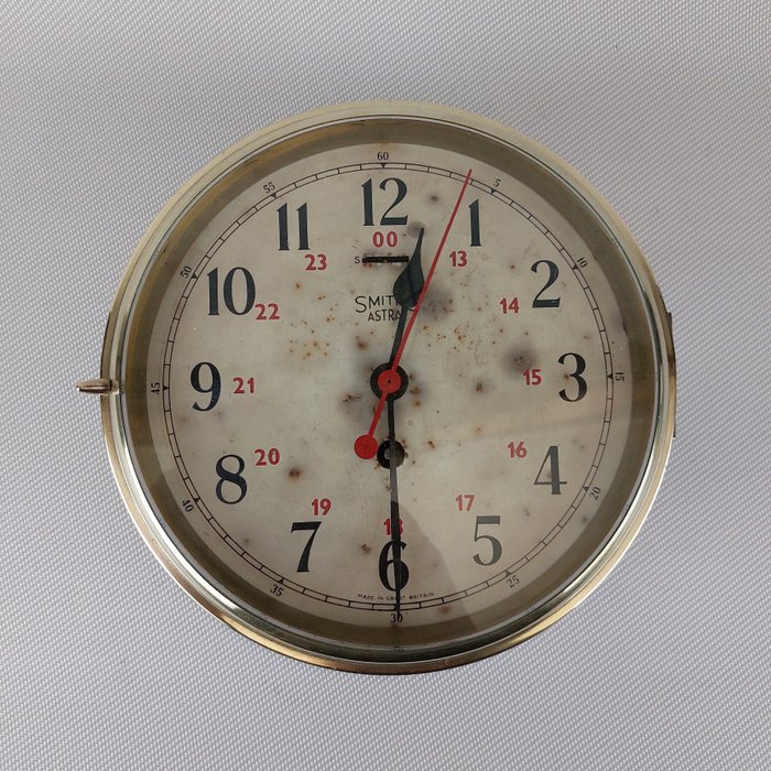 Ceas de navă - SmithS - Alamă, Sticlă - 1940-1950