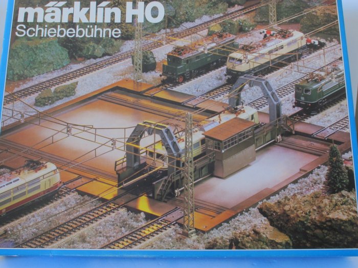 Märklin H0 - 7294/2291 - Εξάρτημα τρένου μοντελισμού (6) - Ptatform με συρόμενη γέφυρα και πίστες 5 K έως M