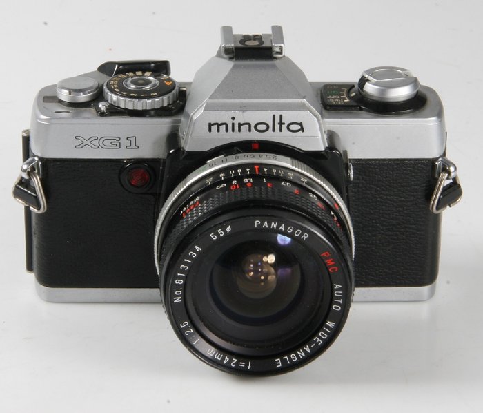 Minolta XG1 + Panagor PMC 2,5/24mm | Single lens reflex camera (SLR)