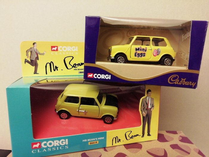 Corgi 1:36 - Voiture miniature - Mini Cadbury's Mini Egg  & Mr bean's Mini