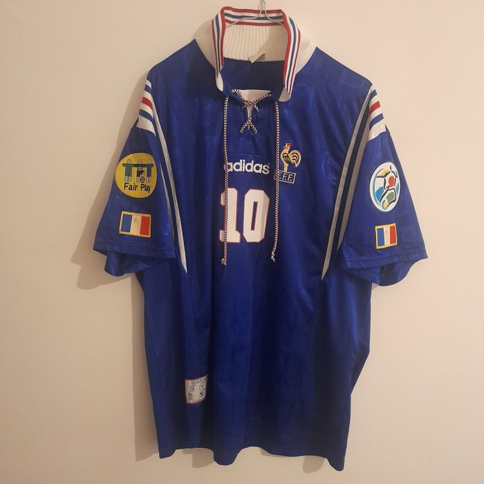 Francia - 欧洲足球锦标赛 - 齐内丁·齐达 - 1996 - 足球衫