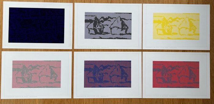 Roy Lichtenstein (after) - Promotional Print Set of "Cathedrals and Haystacks"