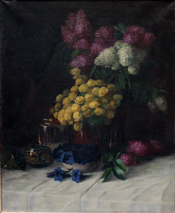 Aegid Sonnleithner (1876 - 1962) - Still life with flowers