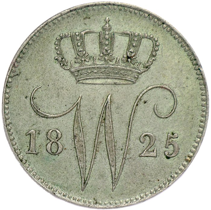 Paesi Bassi. Willem I (1813-1840). 25 Cent 1825