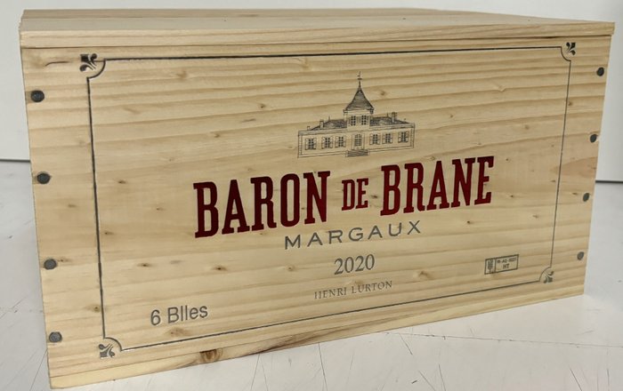 2020 Baron de Brane, 2nd wine of Chateau Brane-Cantenac - Margaux - 6 Pullot (0.7 L)
