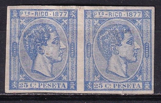 Puerto Rico 1877 - Alfonso XII - Edifil 16s - Par