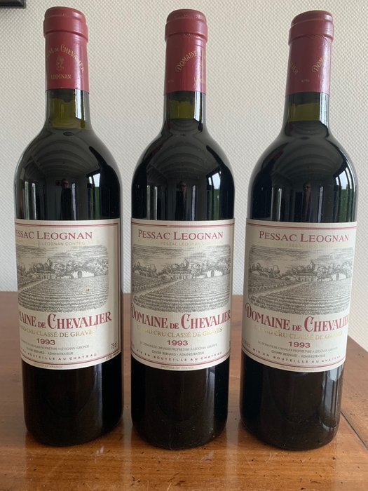 1993 Domaine de Chevalier - Pessac-Léognan Grand Cru Classé - 3 Bottles (0.75L)