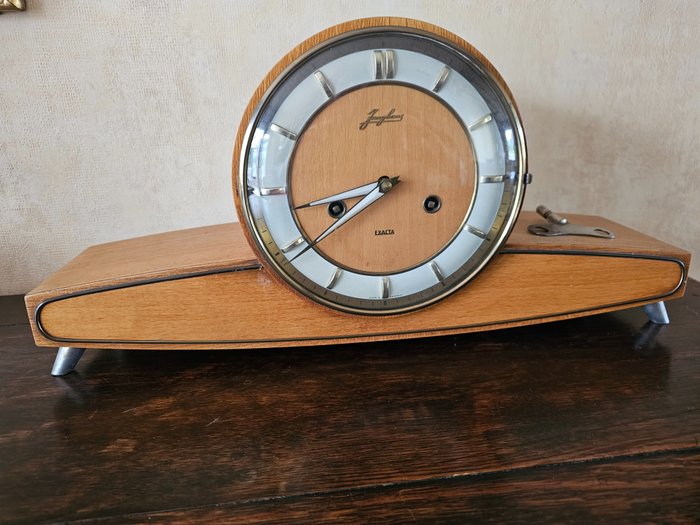 Relógio de lareira -   Madeira, Vidro - 1950-1960