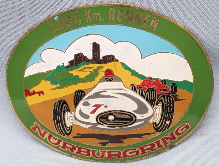 Badge - Grille Badge - Nürburgring - 1000 km Rennen - Spain - 20th - mid (WW II)