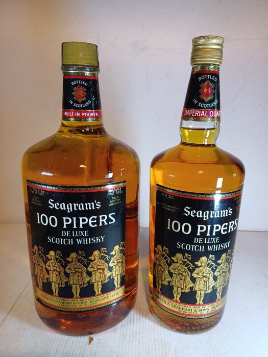 100 Pipers - Seagram  - 1.75 L, 40 FL. OZS - 2 bottiglie