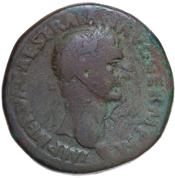 Impreiu Roman. Traian (AD 98-117). Sestertius Rome - Concordia  (Fără preț de rezervă)