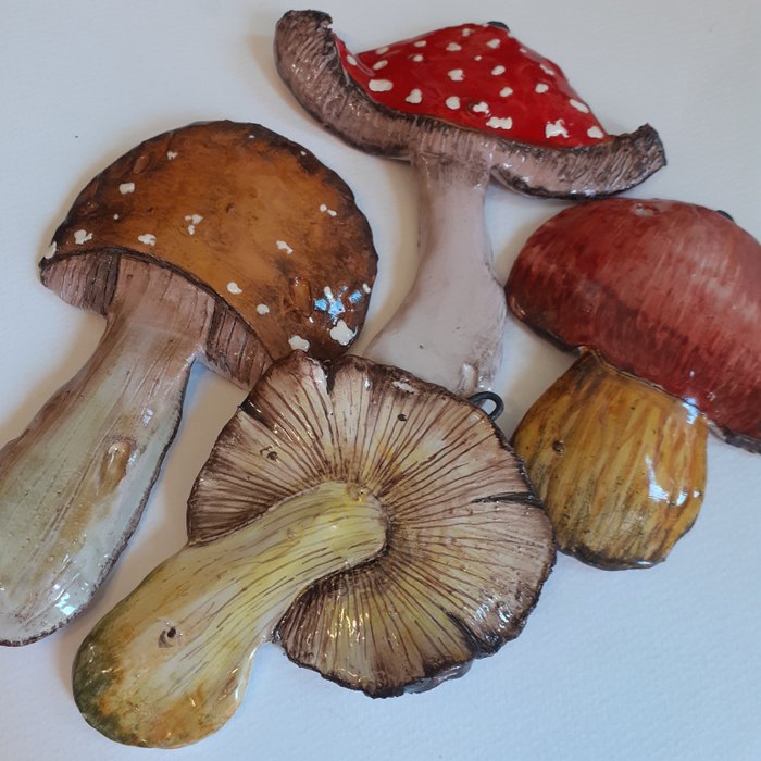 Wanddekoration (4) - Alba Pasquini FUNGHI -mushrooms - Italien 
