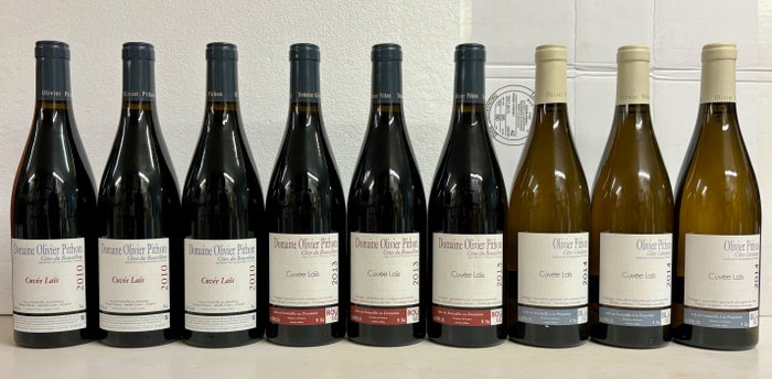 Olivier Pithon  x 3 "Cuvee Lais" Rouge 2013 x 3 "Cuvee Lais" Rouge 2010 x 3 "Cuvee Lais" Blanc, 2014 - Roussillon - 9 Bottles (0.75L)