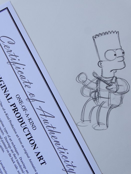 Matt Groening - 1 Original drawing - The Simpsons - Bart Simpson