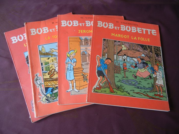 Bob et Bobette T19 + T48 + T53 + T56 - 4x B - 4 專輯 - 第一版/重印 - 1965/1966