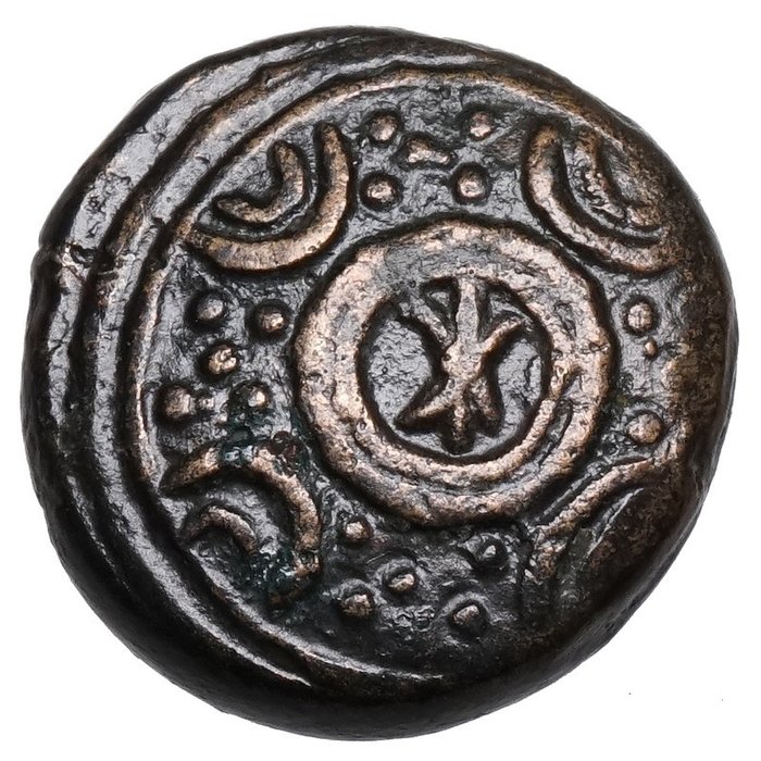 希臘（古代）. 亞歷山大三世 (336-323 BC). Helm, Schild, Blitzbündel