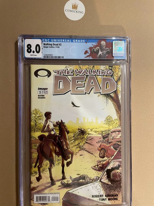 The Walking Dead #2 - 1st appearance of Lori, Carl Grimes & Glenn | Heavens War preview - 1 Graded comic - CGC