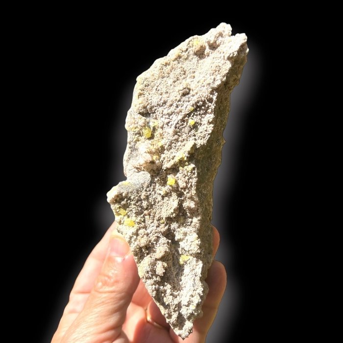 硫黄 不常见的位置 - 高度: 15 cm - 宽度: 5 cm- 500 g