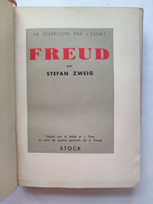 Stefan Zweig - La Guérison par l'esprit. Freud - 1932