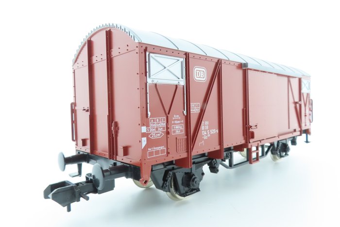 Märklin 1 - 5860 - Pienoisjunaradan tavaravaunu (1) - 2-akselinen suljettu tavaravaunu tyyppi Gls - DB
