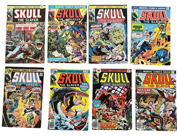 Skull the Slayer #1-8 - High Grade Marvel Classic! - complete series - 8 Comic - 1975/1976