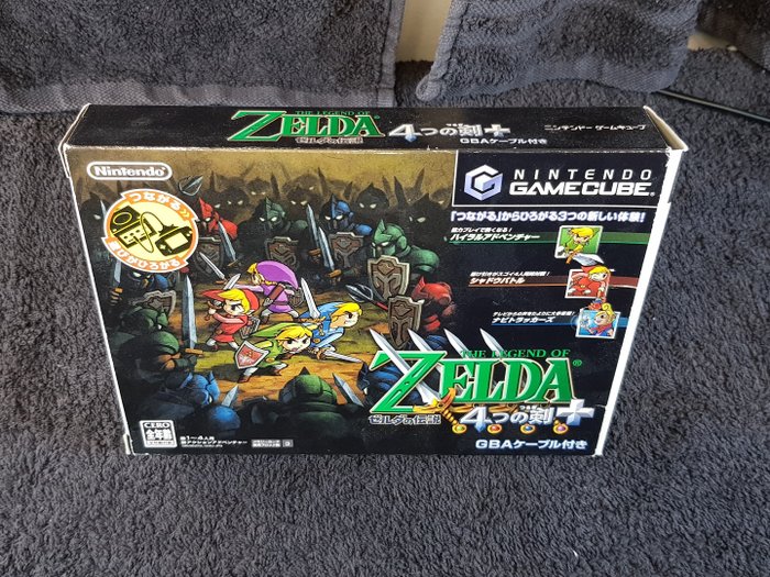 Nintendo - Gamecube - The Legend of Zelda: Four Swords big box (Japanese) - Videospill - I original eske