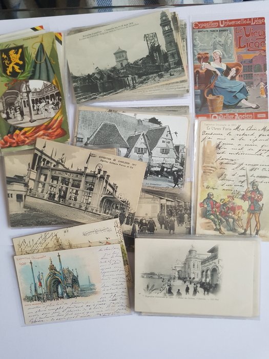 比利時, 法國 - 法國和比利時的通用展覽不錯 - 明信片 (75) - 1900-1925