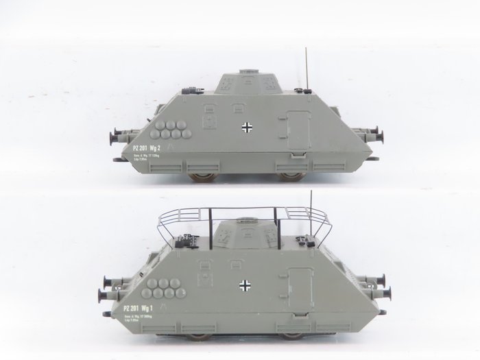 Liliput H0 - L 136505 - Togsæt (1) - 2-delt pansret togsæt - DR (DRB)