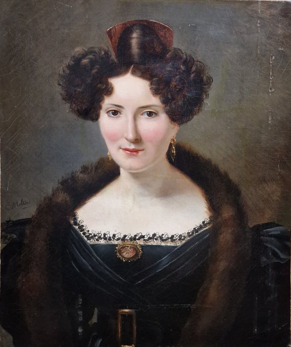 Giuseppe Molteni (1800-1867) - Ritratto di Ludovica,principessa di Baviera