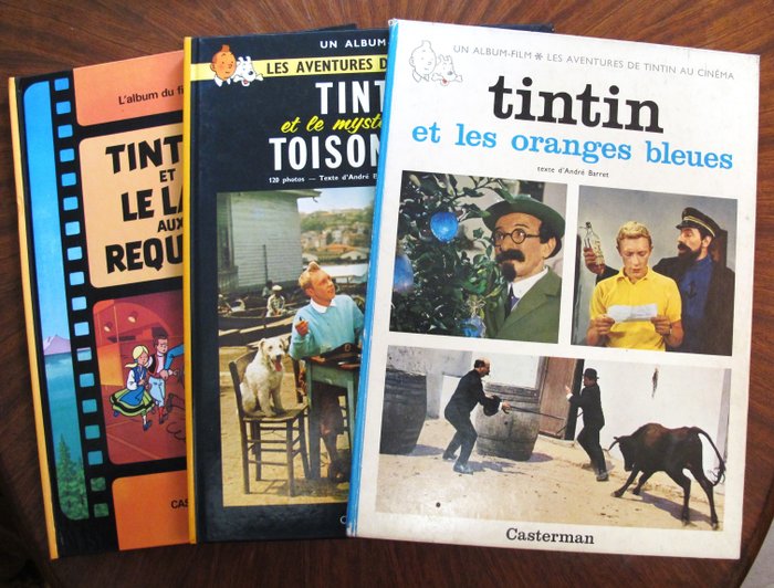 Tintin - 3 Άλμπουμ - Διάφορες εκδόσεις - 1965/1984