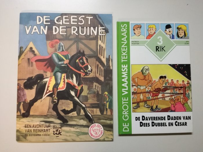 Ridder Reinhart - De Geest van de Ruïne + De grote Vlaamse Tekenaars: Rik - De daverende daden van Dees Dubbel en - 2 Album - 1995