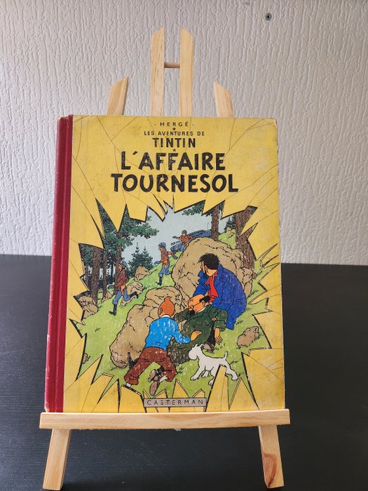 Tintin T18 - L'Affaire Tournesol (B19) - C - 1 Album - 法语初版 - 1956